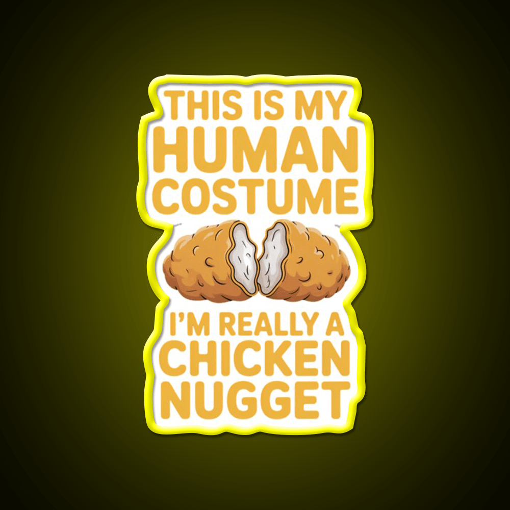 Chicken Nugget Snack Food Led Neon Sign Rgb Color - Shineneon