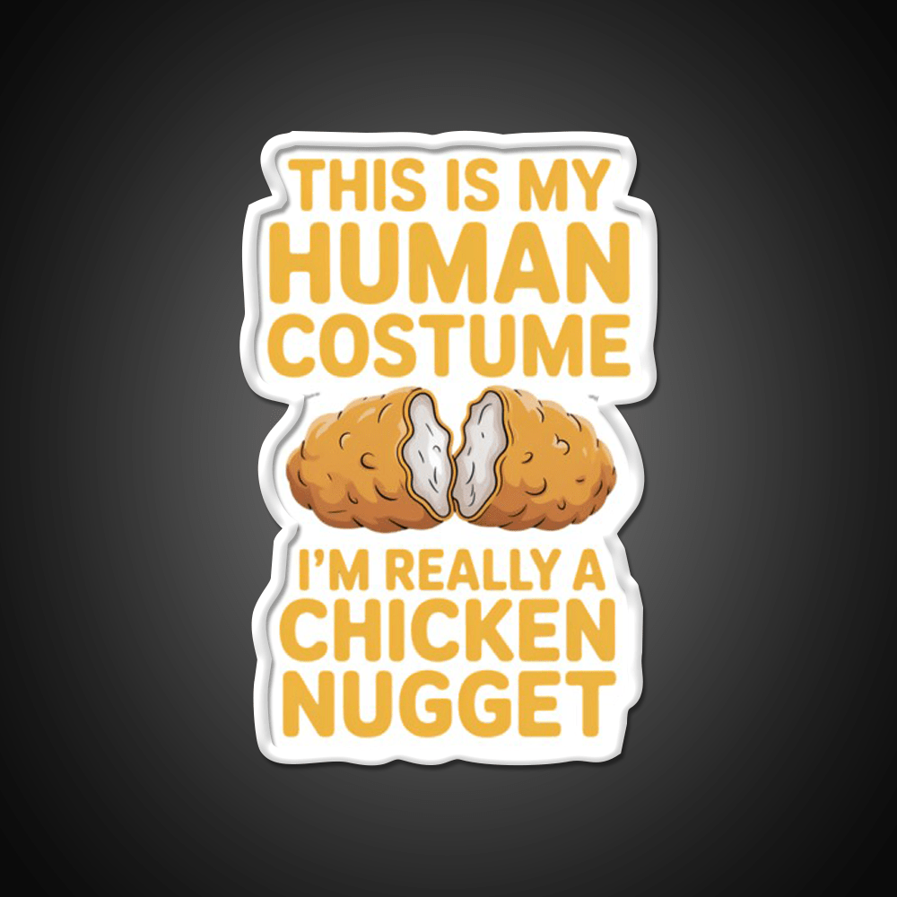 Chicken Nugget Snack Food Led Neon Sign Rgb Color - Shineneon