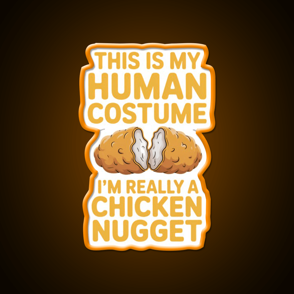 Chicken Nugget Snack Food Led Neon Sign Rgb Color - Shineneon