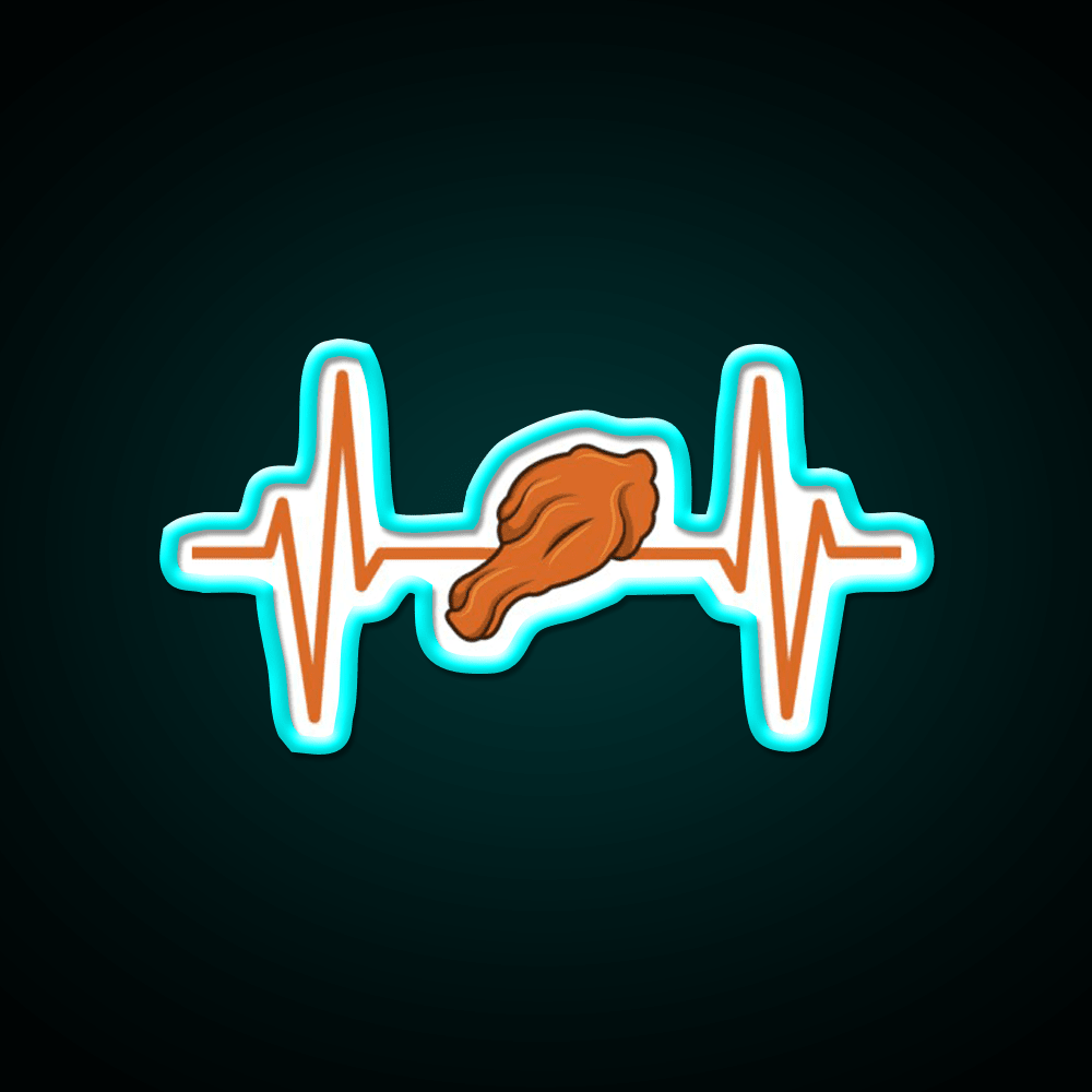 Chicken Wings Fast Food Led Neon Sign For Burger Place Rgb Color - Shineneon