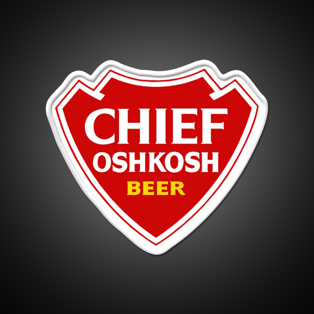 Chief Oshkosh 1970S Arrowhead Design Beer Bar Decor Led Neon Sign Rgb Color - LED neon sign view 11