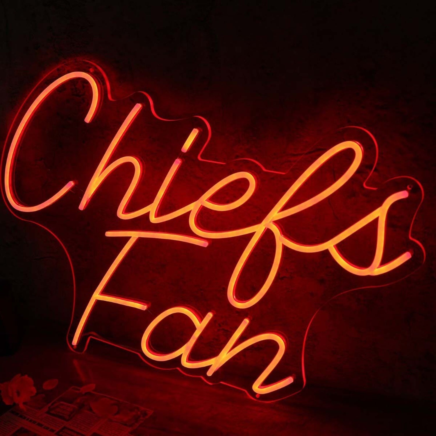 Chiefs Fan Red Led Neon Sign - Shineneon