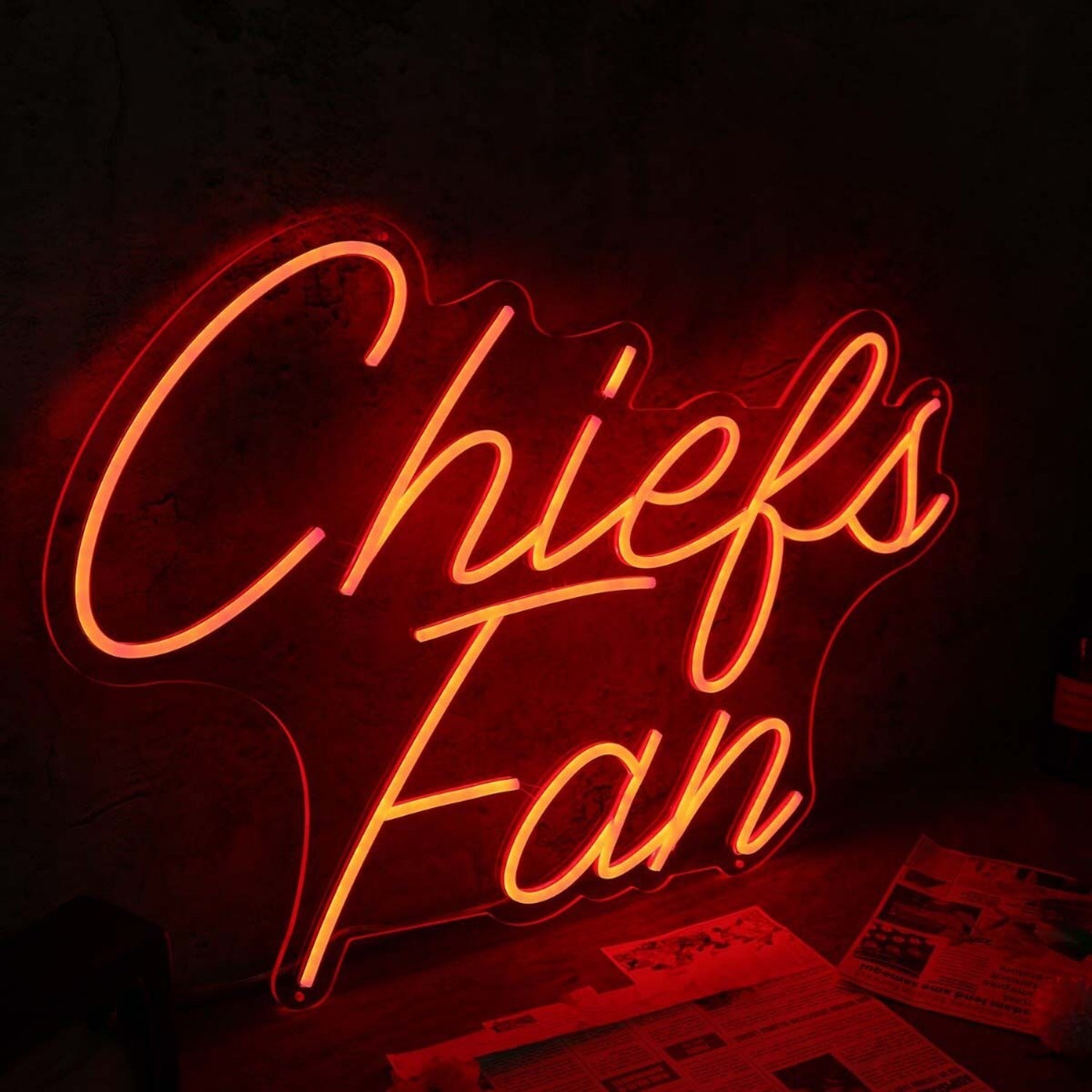 Chiefs Fan Red Led Neon Sign - Shineneon