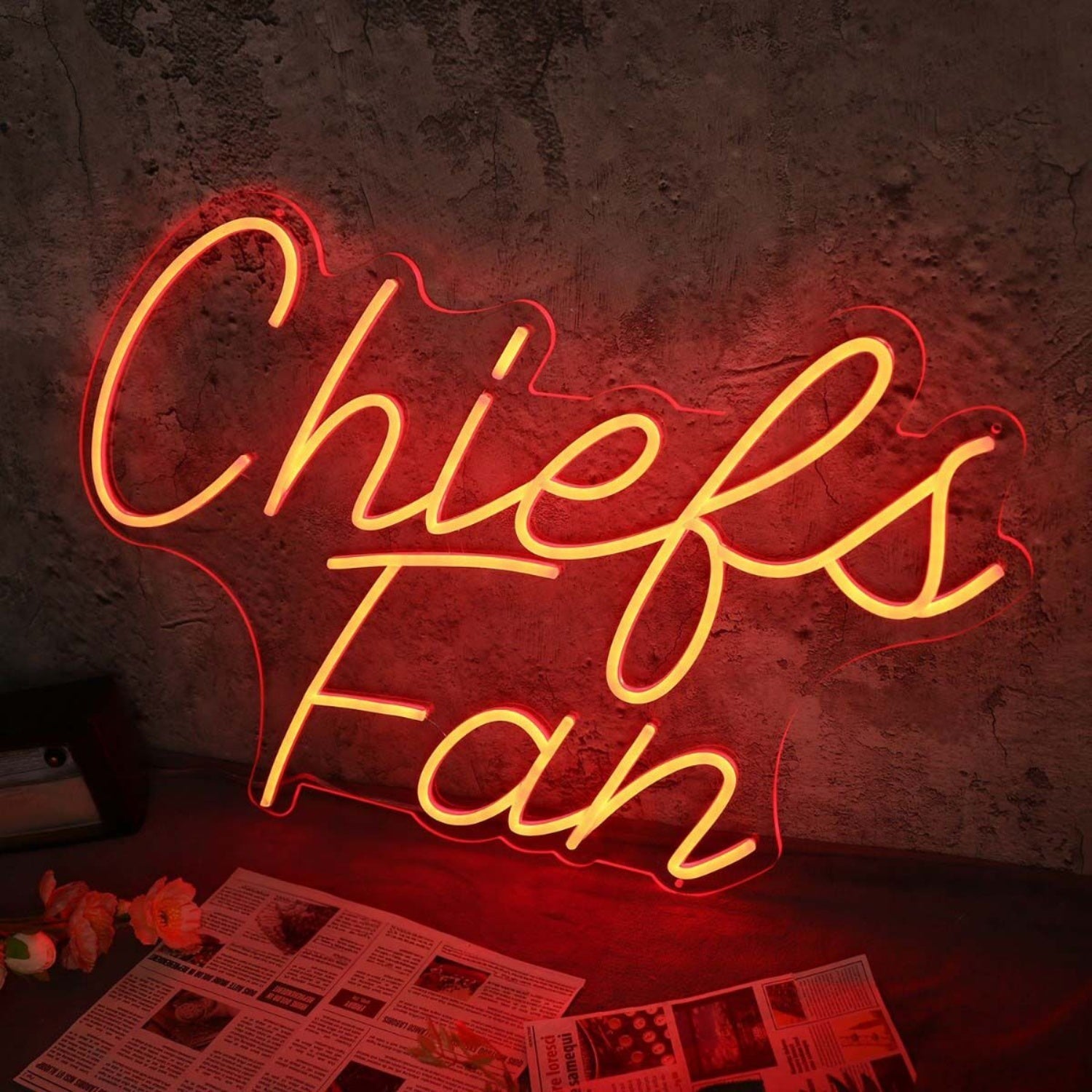 Chiefs Fan Red Led Neon Sign - Shineneon