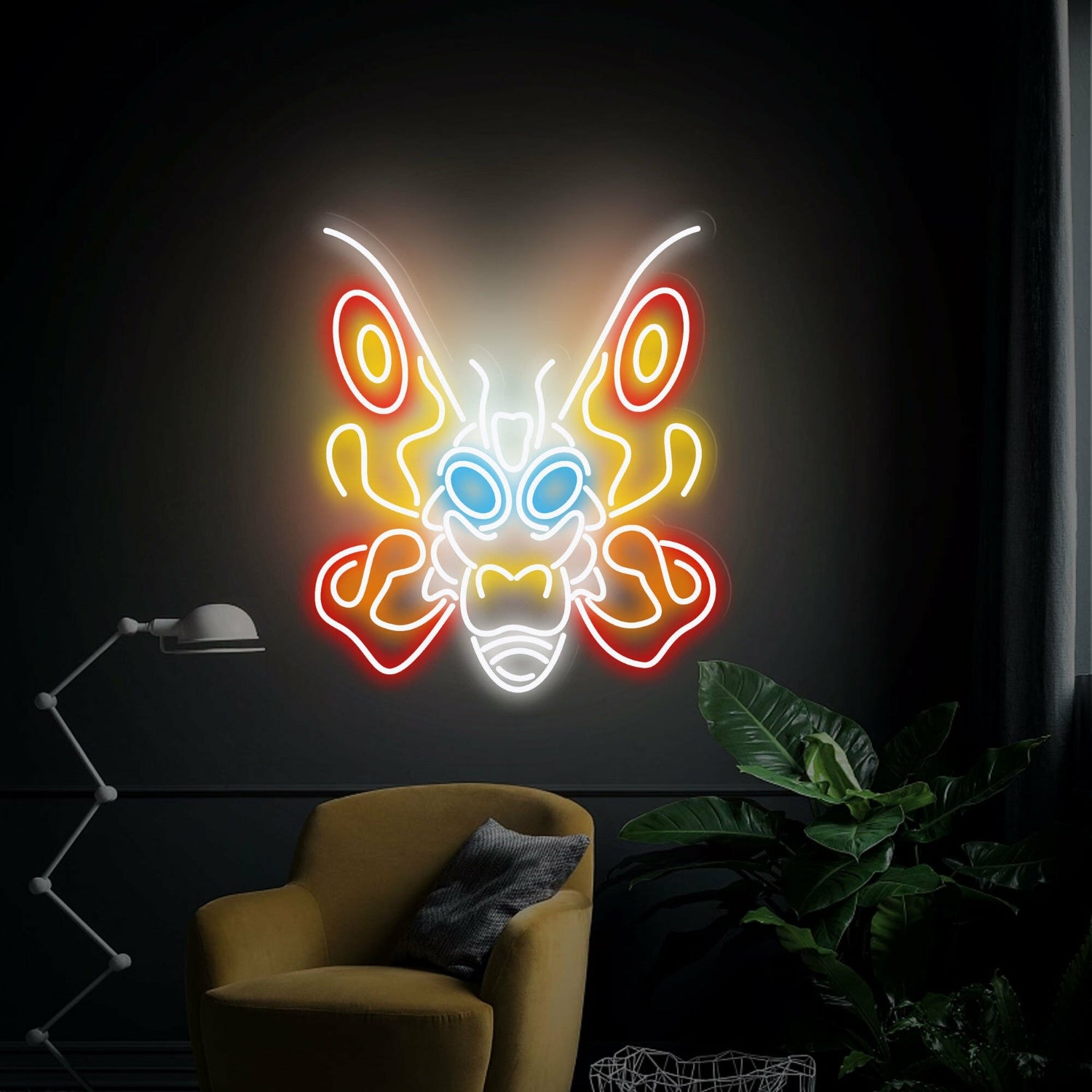 Childs Room Play Area Mothra Led Neon Sign Wall Decor | Shineneon