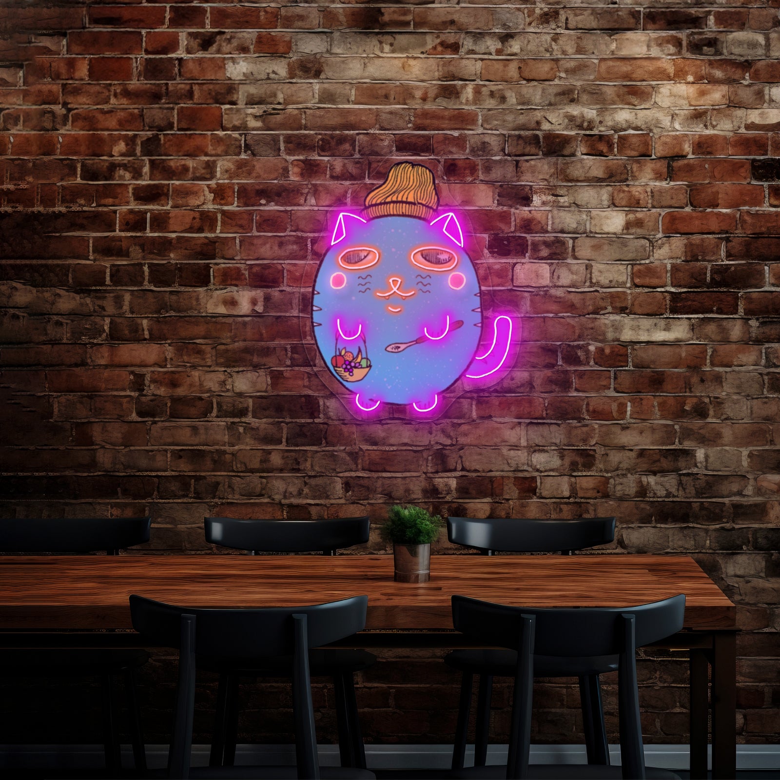 Chill Cat Funny Led Neon Signs