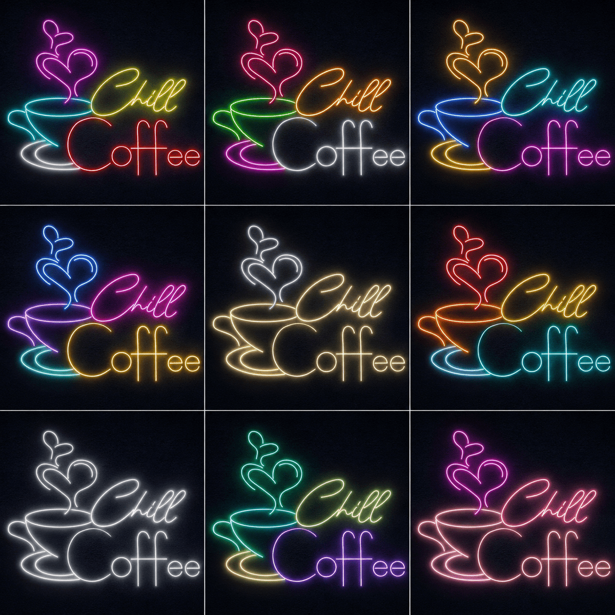 Chill Coffee LED Neon Sign - Shineneon