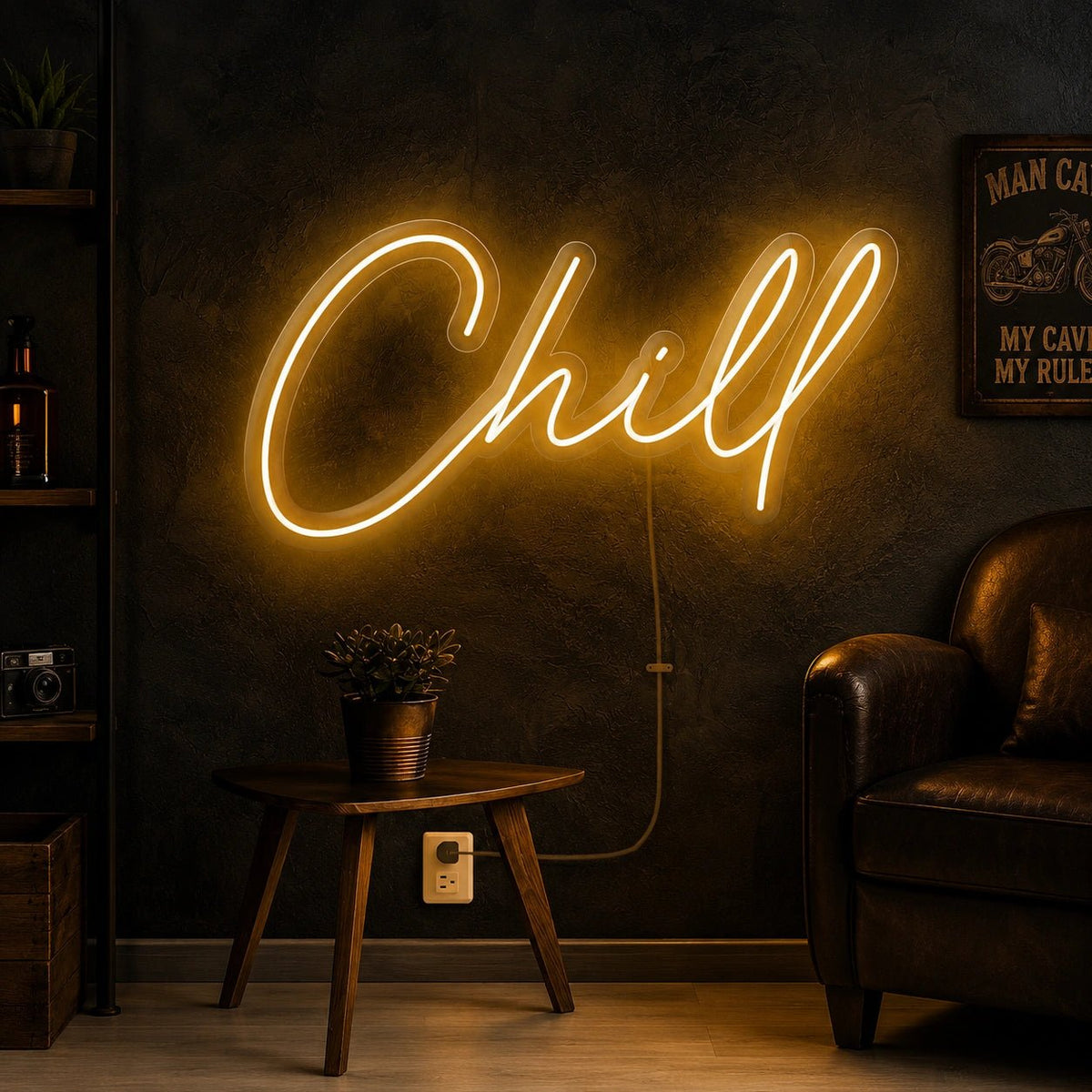 Chill Man Cave LED Neon Sign - Shineneon