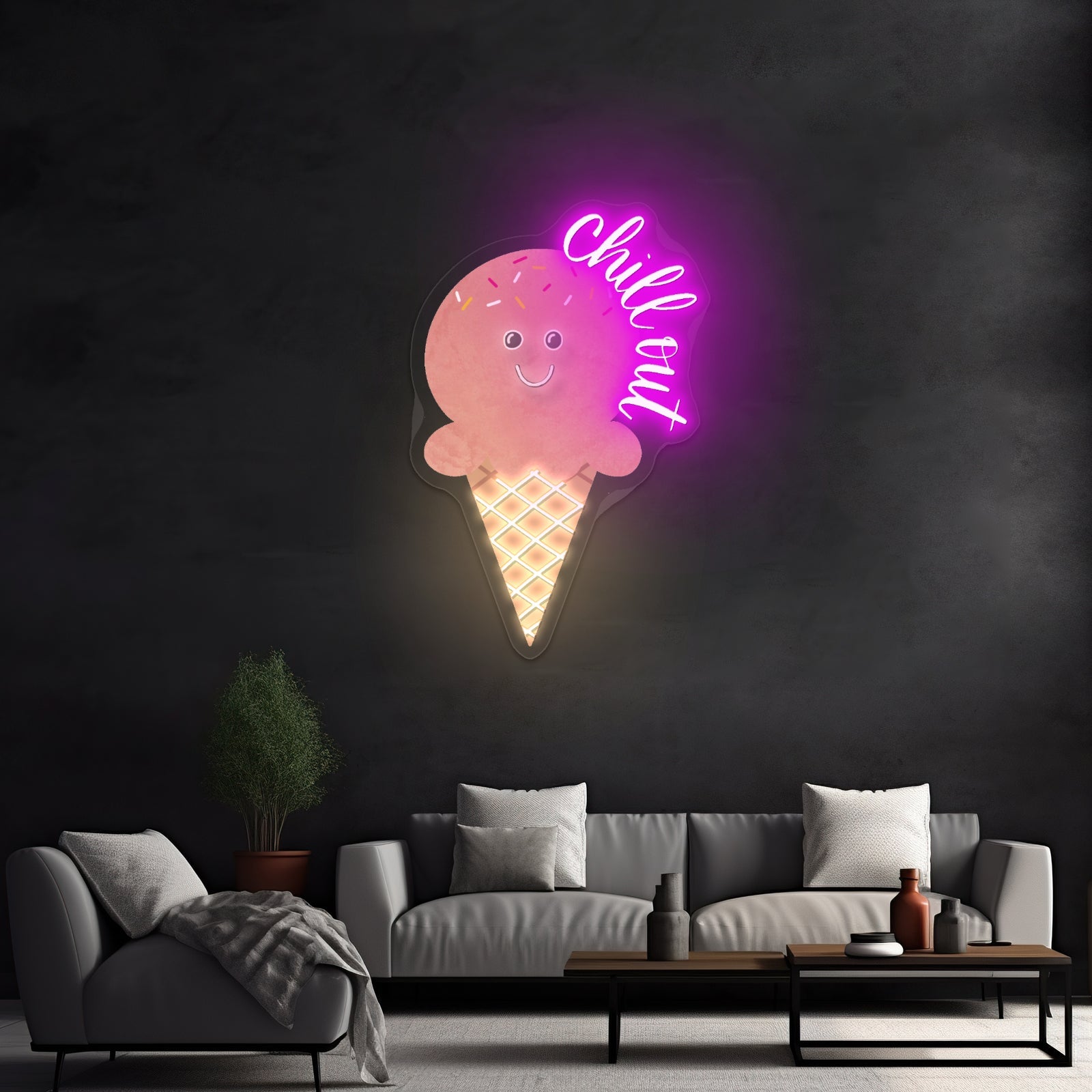 Chill Out Ice Cream Neon Signs - Shineneon