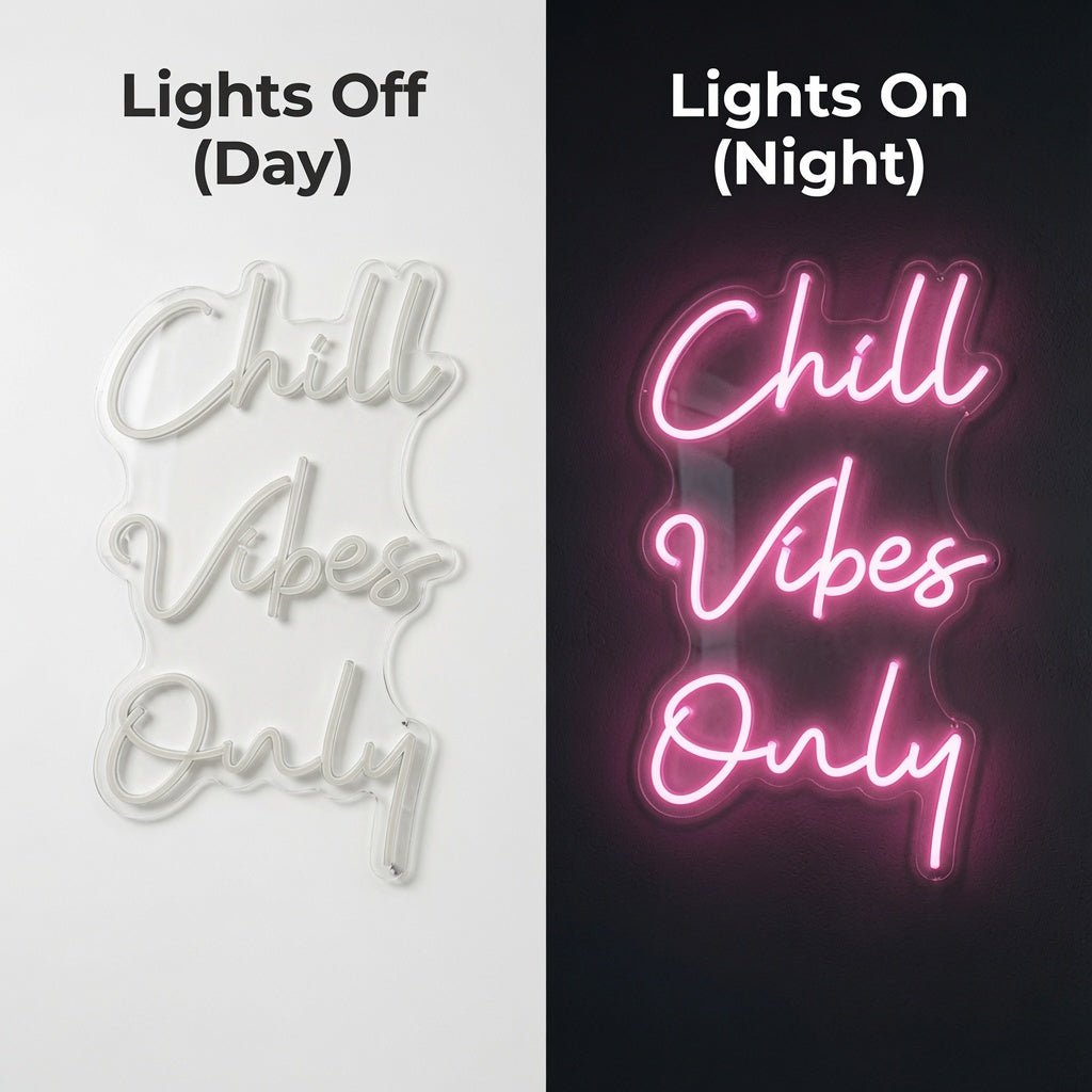 Chill Vibes Only LED Neon Sign - Shineneon