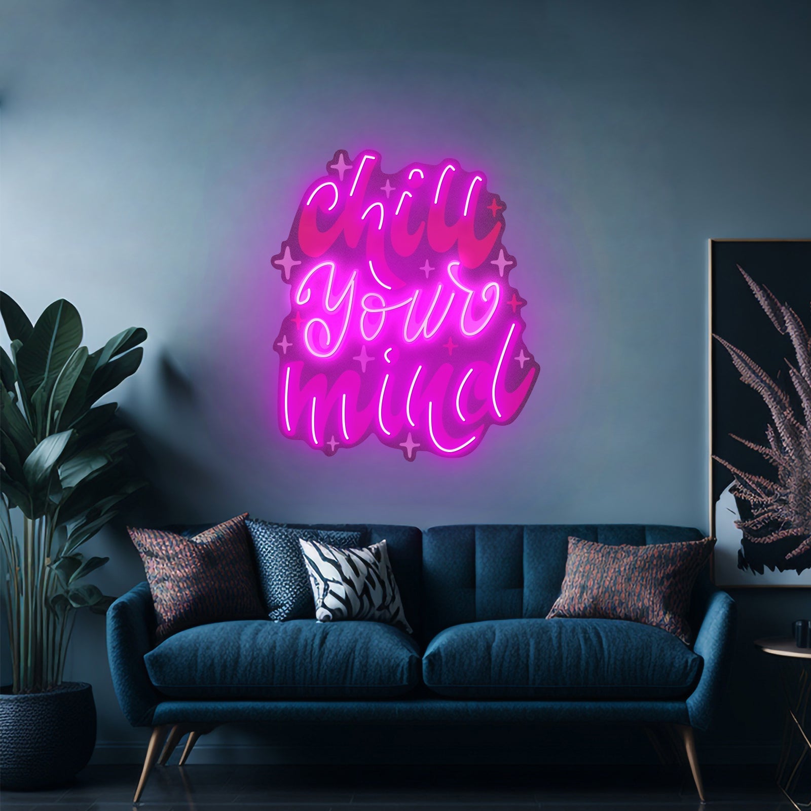 Chill Your Mind Christmas Neon Sign Artwork For Sale - Shineneon