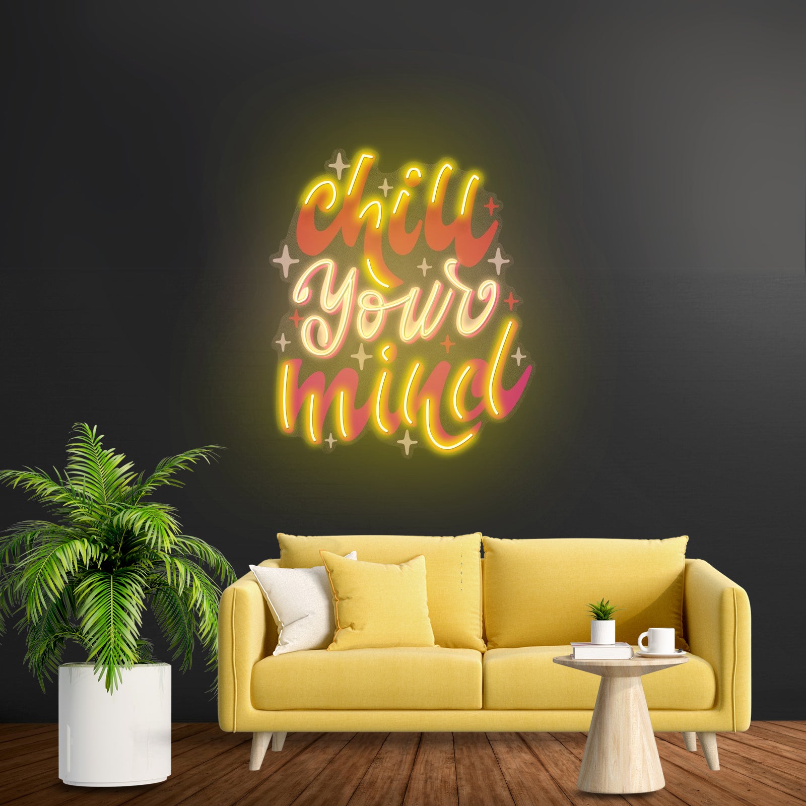 Chocolate Labradoodle Artwork Business Neon Sign