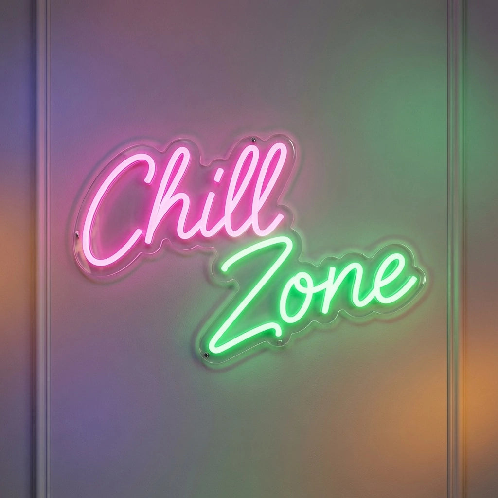 Chill Zone LED Neon Sign - 01 Original Product Image