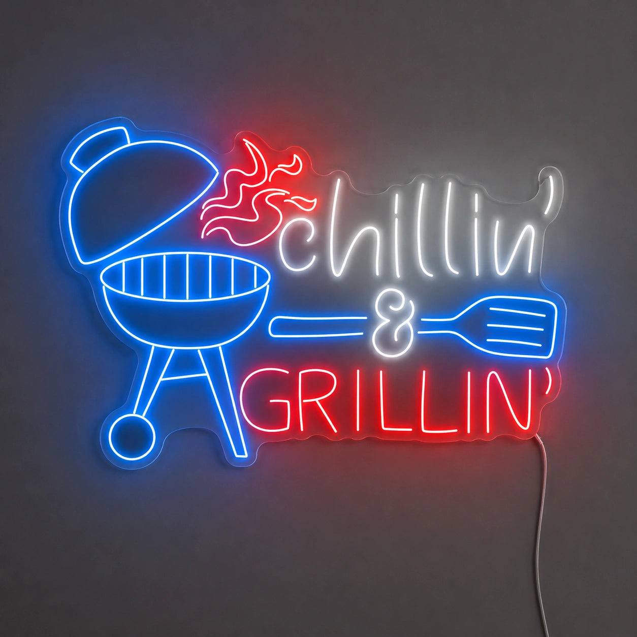 Chillin Grillin Neon Sign LED Neon Sign main product image