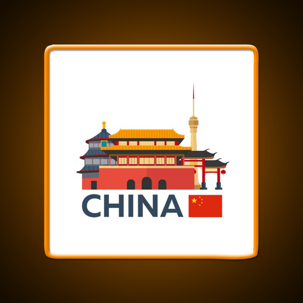 China Beijing Skyline Led Neon Sign Chinese Food Rgb Color - Shineneon