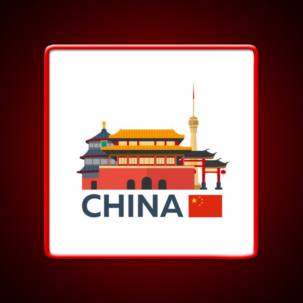 China Beijing Skyline Led Neon Sign Chinese Food Rgb Color - Shineneon