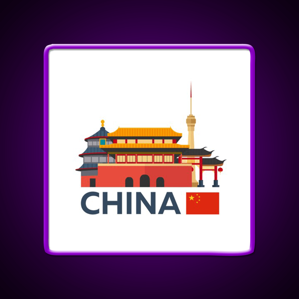 China Beijing Skyline Led Neon Sign Chinese Food Rgb Color - Shineneon