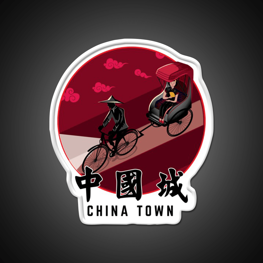 China Town Asian Cultural Led Neon Sign Rgb Color - Shineneon