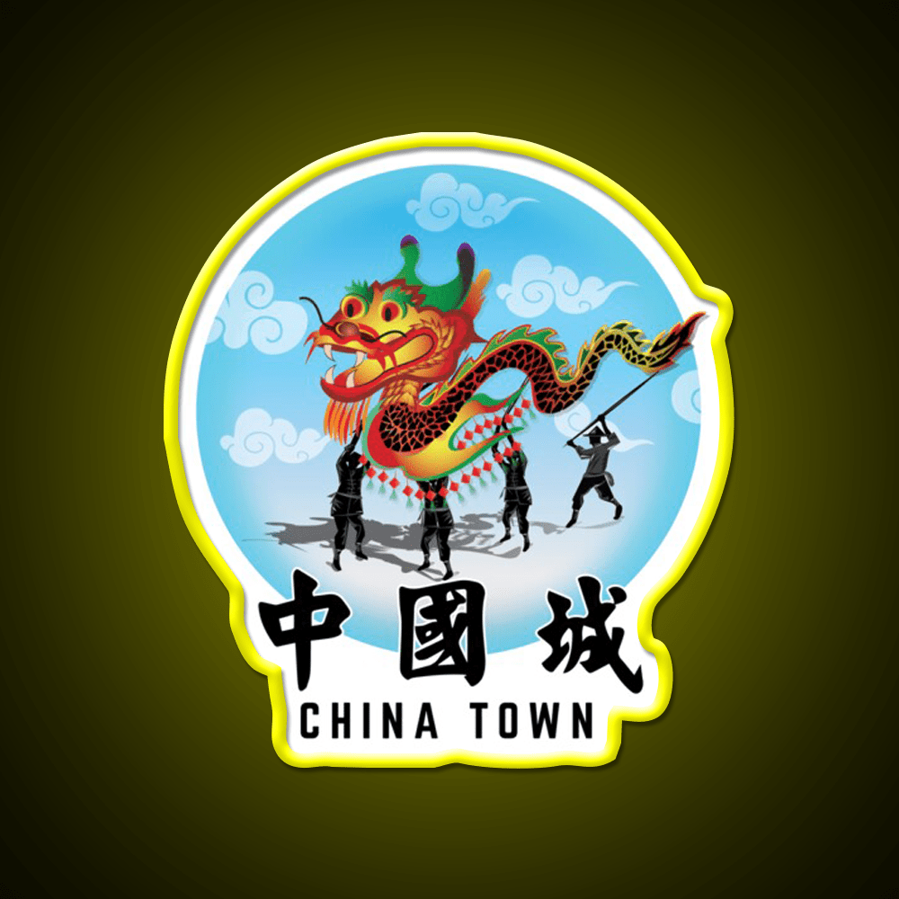 China Town Asian Cultural Led Neon Sign Wall Art Rgb Color - Shineneon