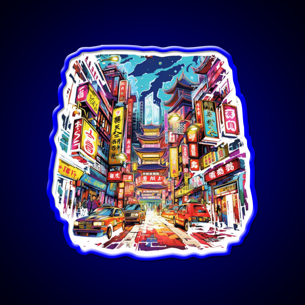 Chinatown Asian Cultural Led Neon Sign Bedroom Neon Sign Rgb Color - Shineneon