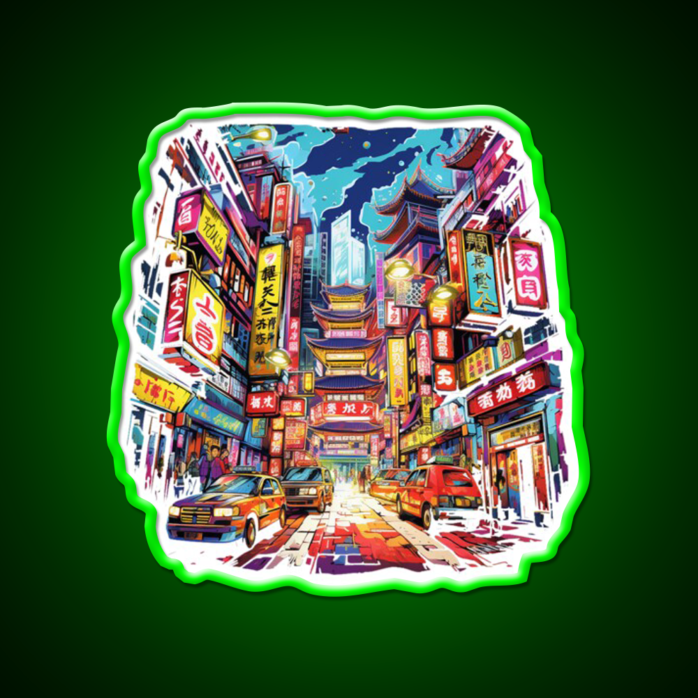 Chinatown Asian Cultural Led Neon Sign Bedroom Neon Sign Rgb Color - Shineneon