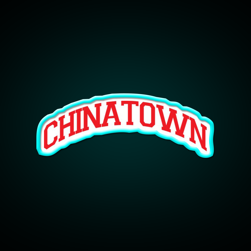 Chinatown Asian Cultural Led Neon Sign Living Room Art Rgb Color