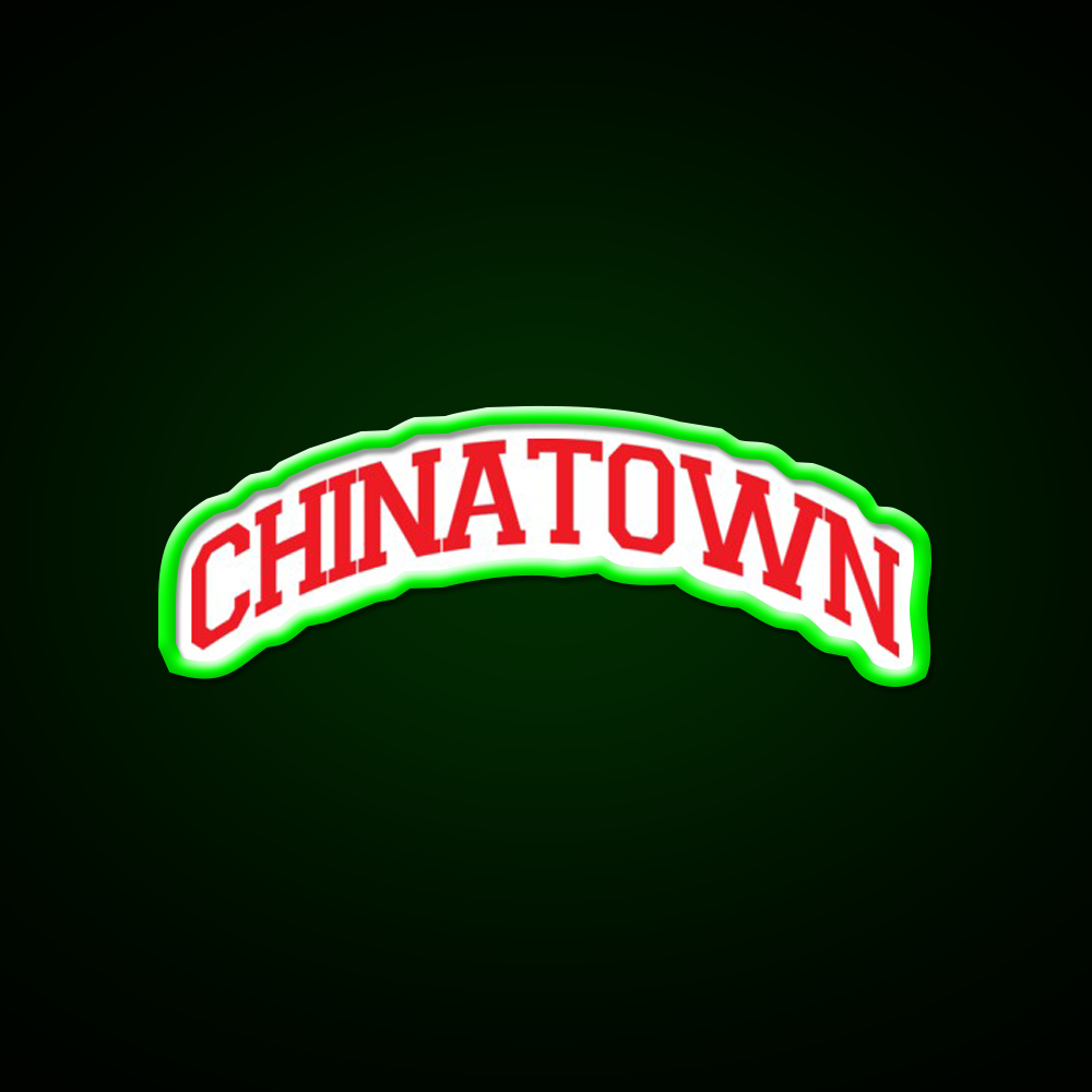 Chinatown Asian Cultural Led Neon Sign Living Room Art Rgb Color
