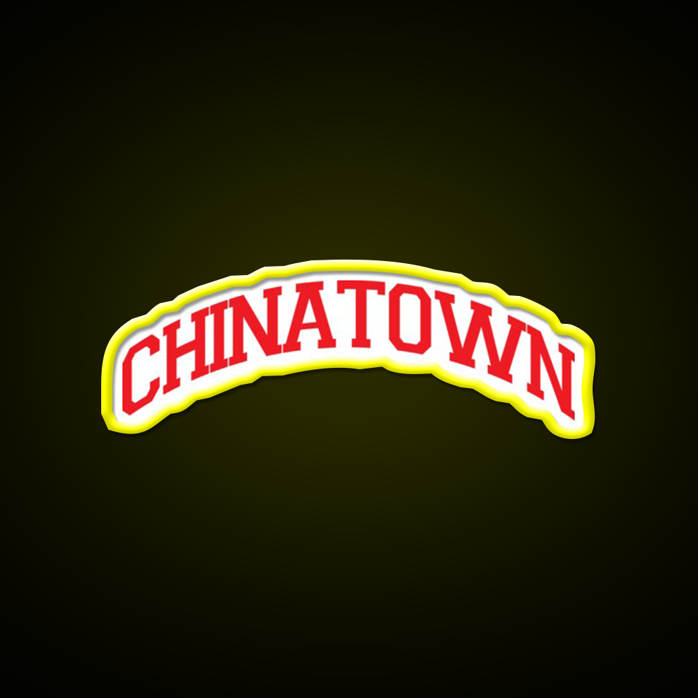 Chinatown Asian Cultural Led Neon Sign Living Room Art Rgb Color