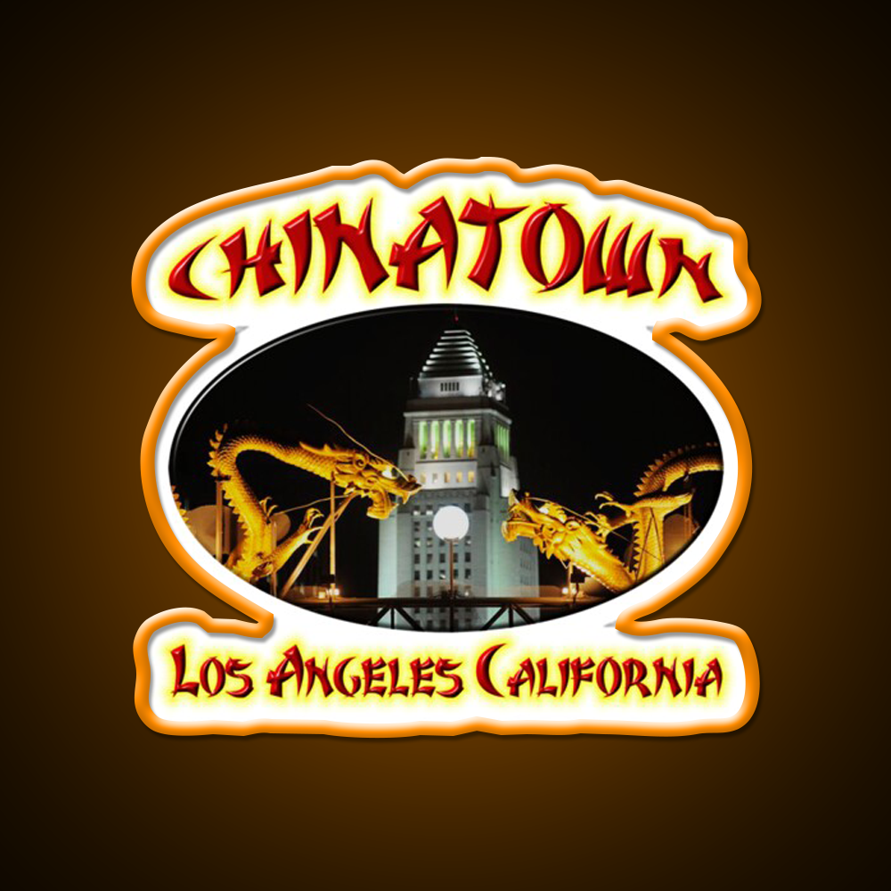 Chinatown Asian Cultural Led Neon Sign Living Room Wall Art Rgb Color