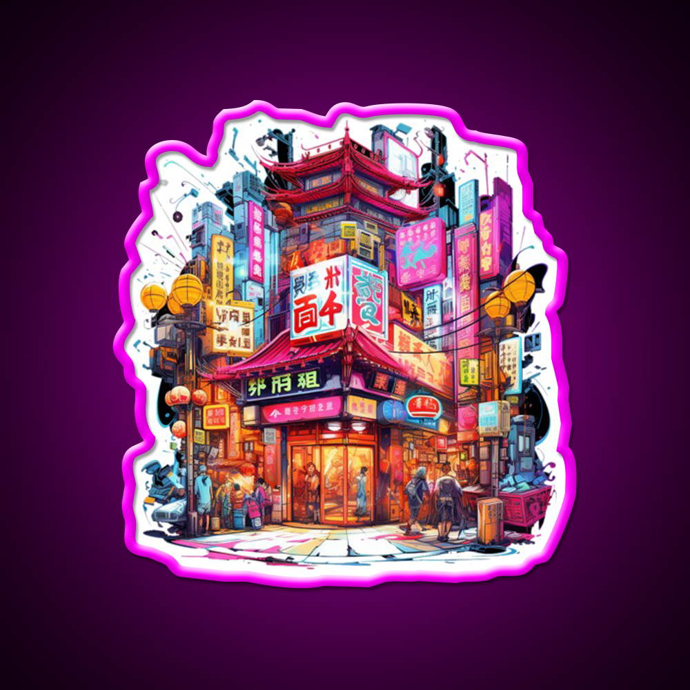 Chinatown Asian Cultural Led Neon Sign Wall Art Decor Rgb Color - Shineneon