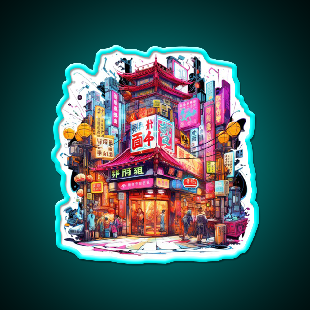 Chinatown Asian Cultural Led Neon Sign Wall Art Decor Rgb Color - Shineneon