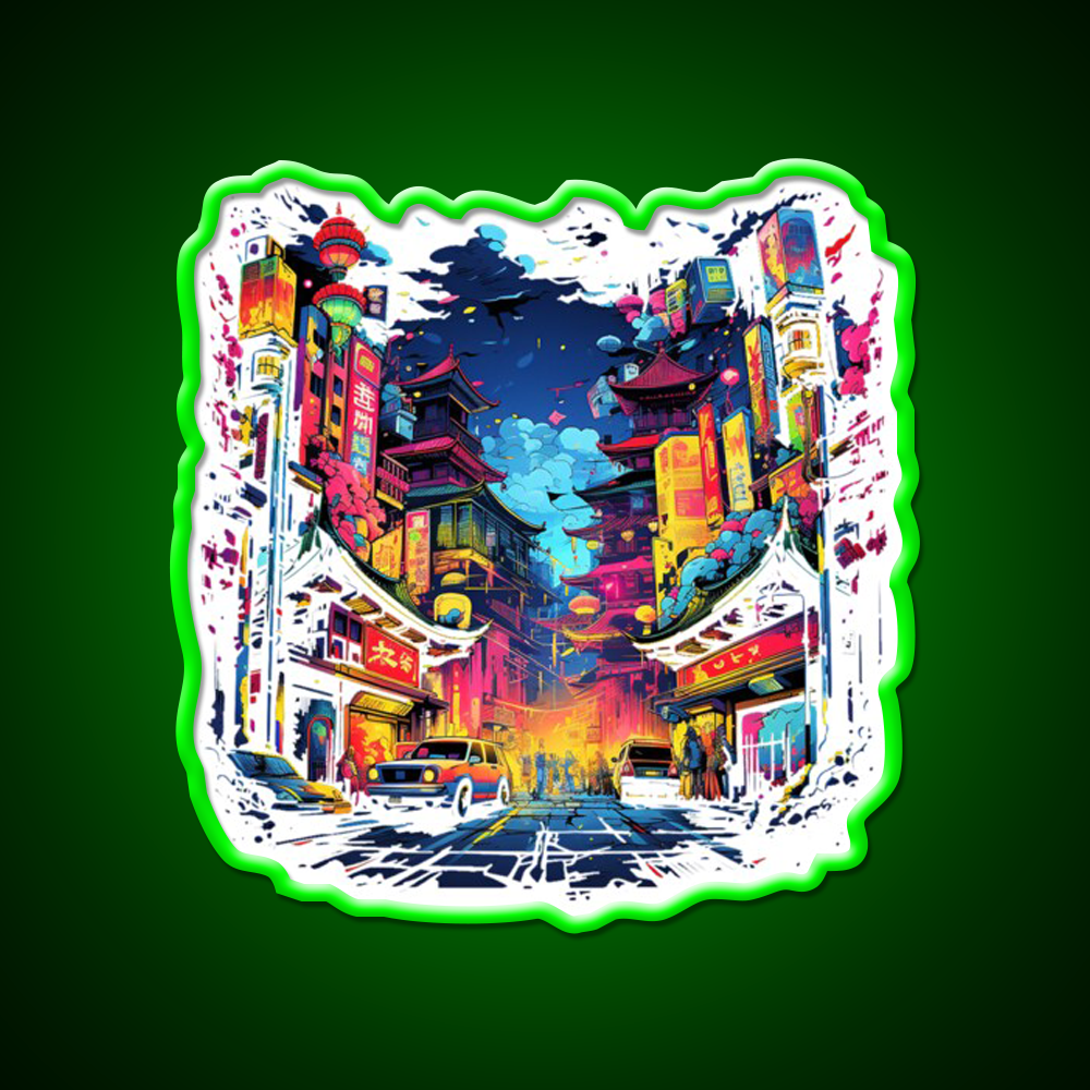 Chinatown Asian Cultural Led Neon Sign Wall Art For Home Rgb Color - LED neon sign view 8