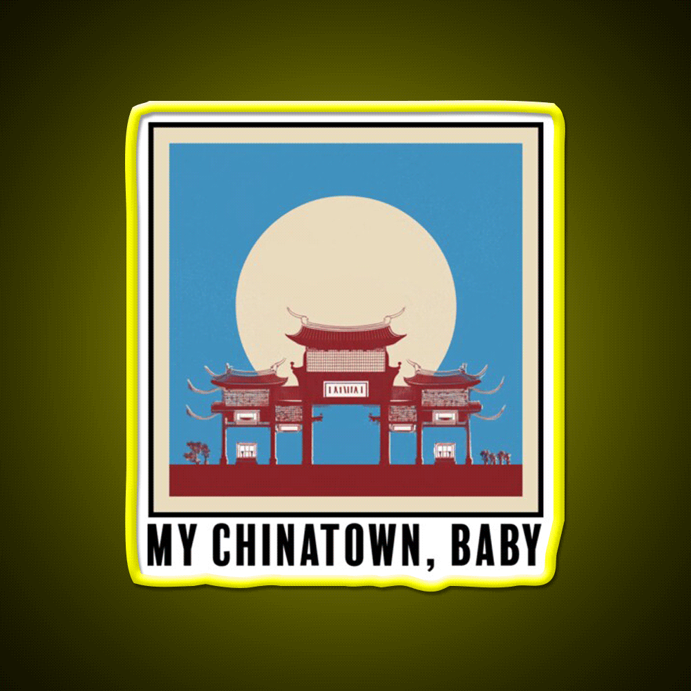 Chinatown Bleachers Lyrics Asian Cultural Led Neon Sign Rgb Color - Custom LED neon sign front view