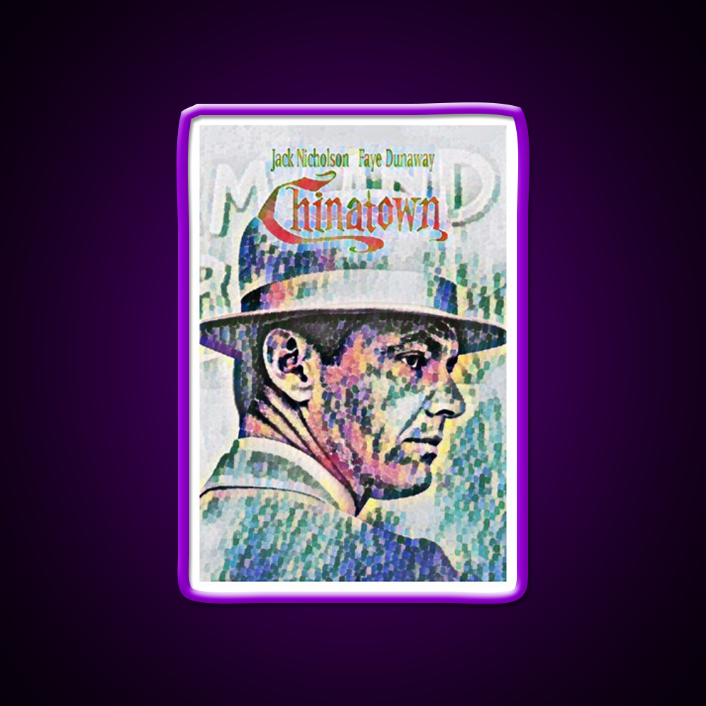 Chinatown By Roman Polanski Movie Poster Asian Cultural Led Neon Sign Rgb Color - LED neon sign view 9