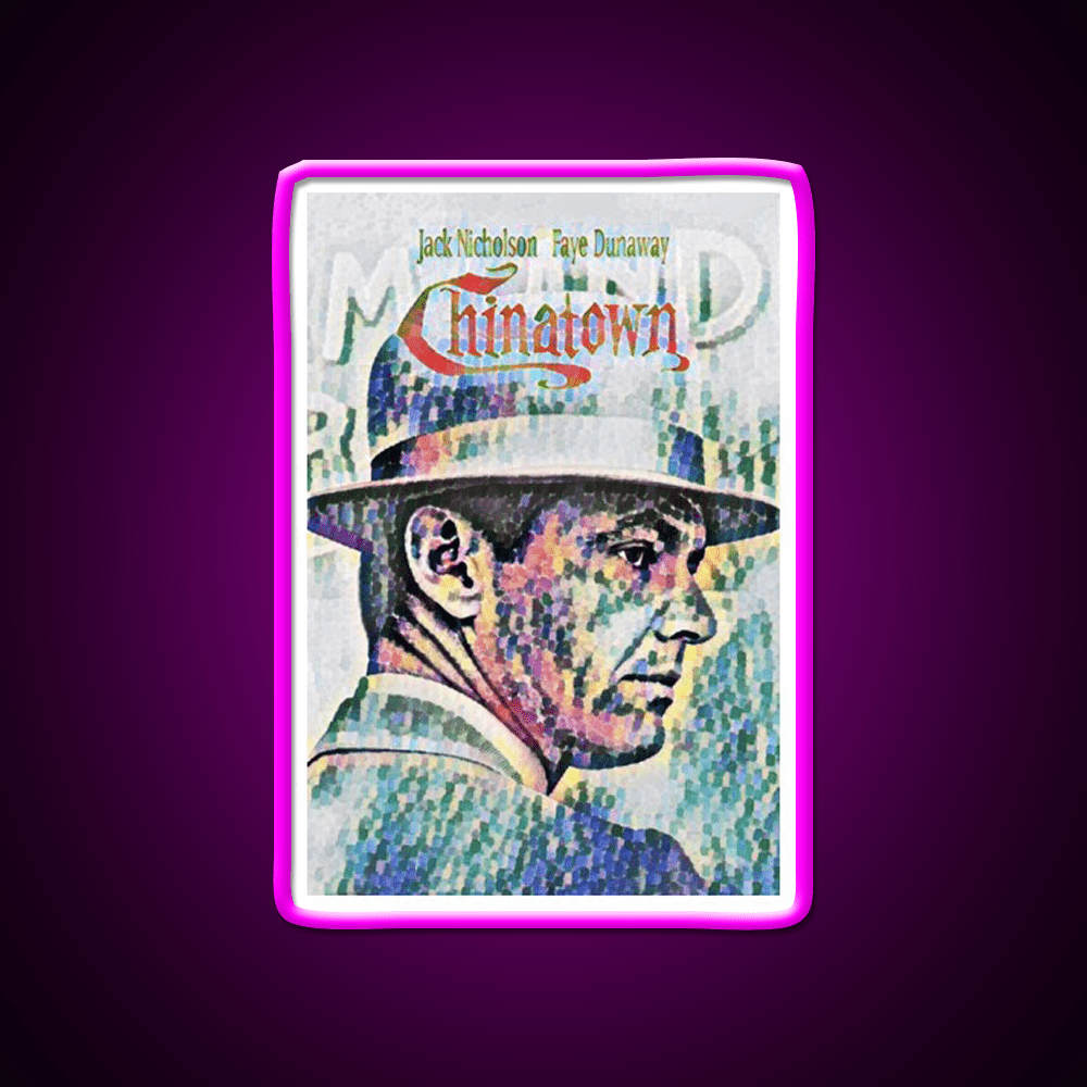 Chinatown By Roman Polanski Movie Poster Asian Cultural Led Neon Sign Rgb Color - Shineneon