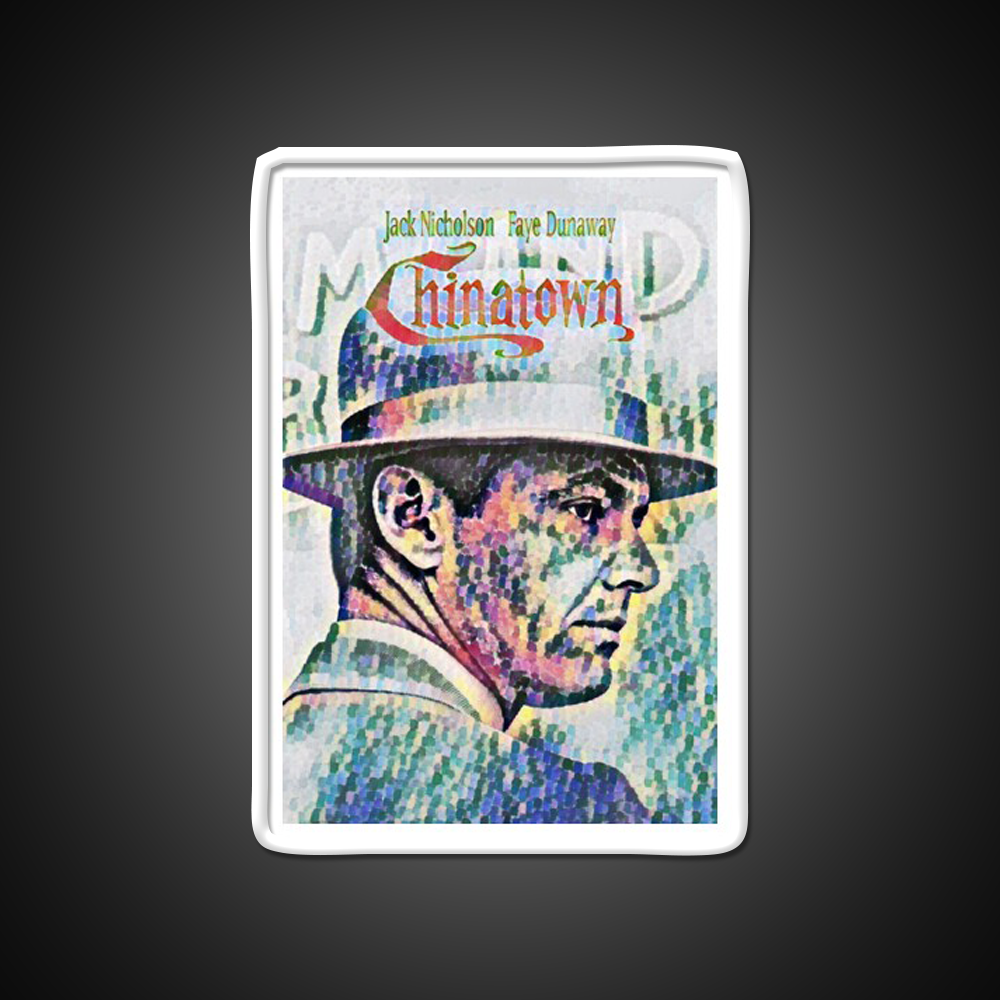 Chinatown By Roman Polanski Movie Poster Asian Cultural Led Neon Sign Rgb Color - LED neon sign view 11