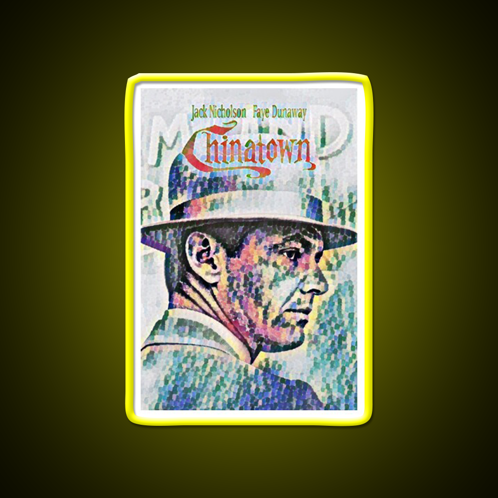 Chinatown By Roman Polanski Movie Poster Asian Cultural Led Neon Sign Rgb Color - LED neon sign view 7
