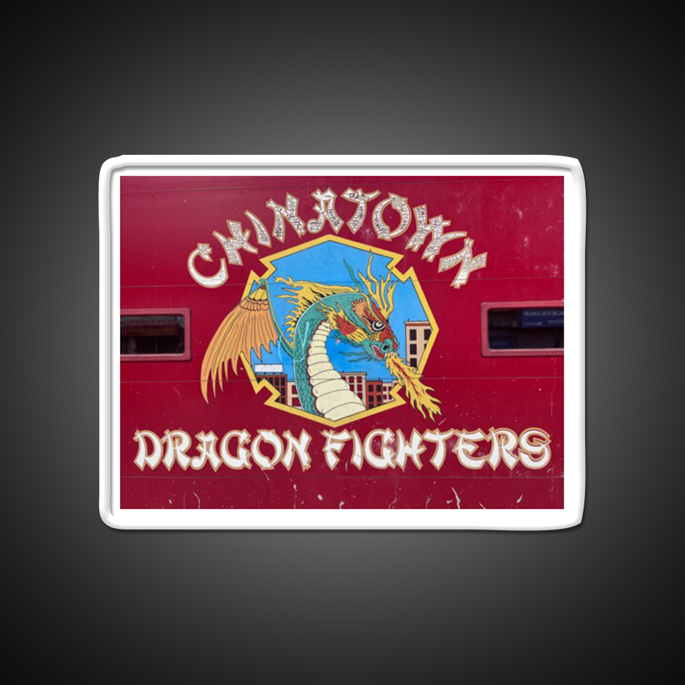 Chinatown Dragon Fighters Asian Cultural Led Neon Sign Rgb Color - LED neon sign view 11