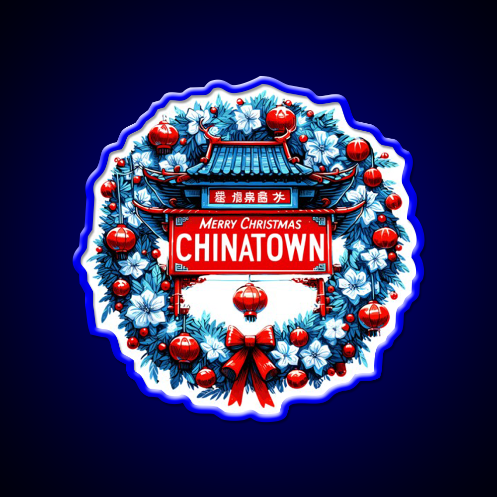 Chinatown Dresses Up For Christmas Asian Cultural Led Neon Sign Rgb Color