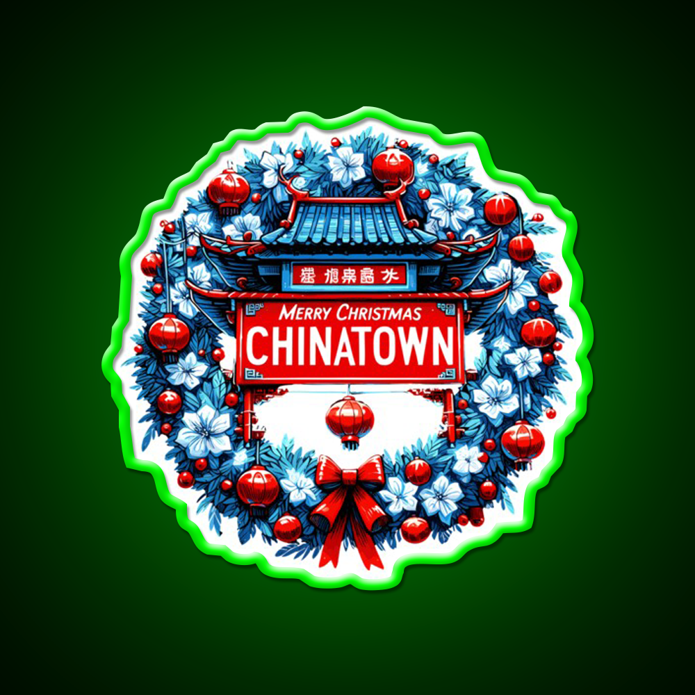 Chinatown Dresses Up For Christmas Asian Cultural Led Neon Sign Rgb Color