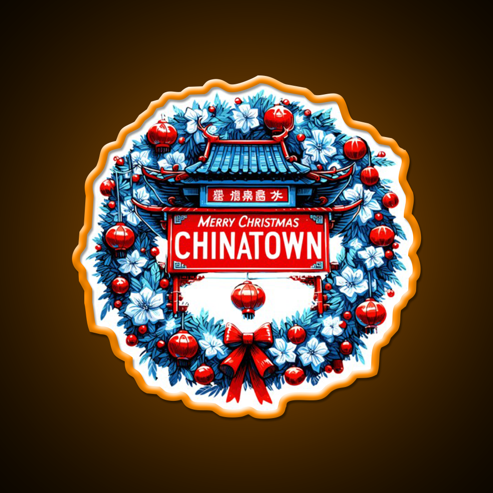 Chinatown Dresses Up For Christmas Asian Cultural Led Neon Sign Rgb Color