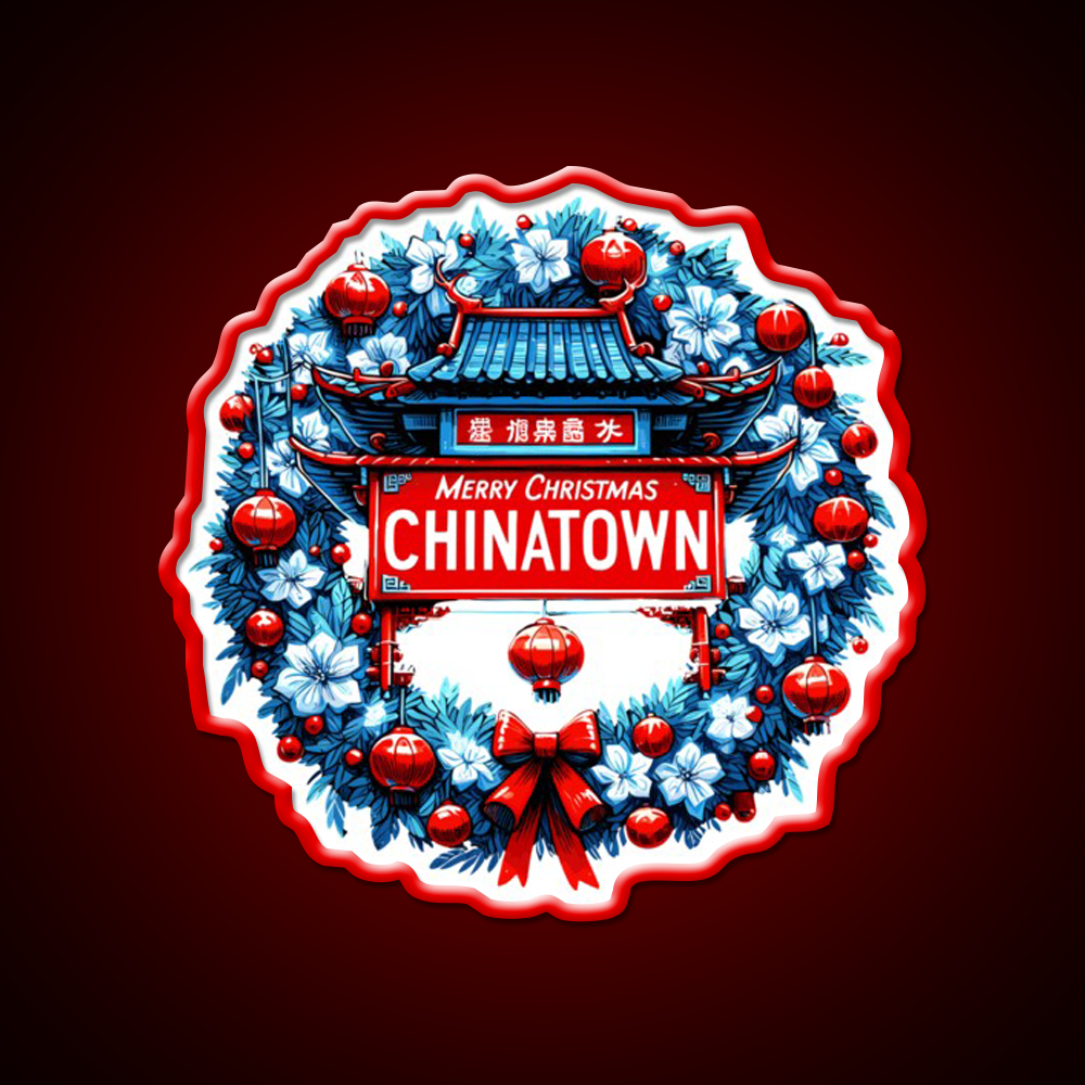 Chinatown Dresses Up For Christmas Asian Cultural Led Neon Sign Rgb Color