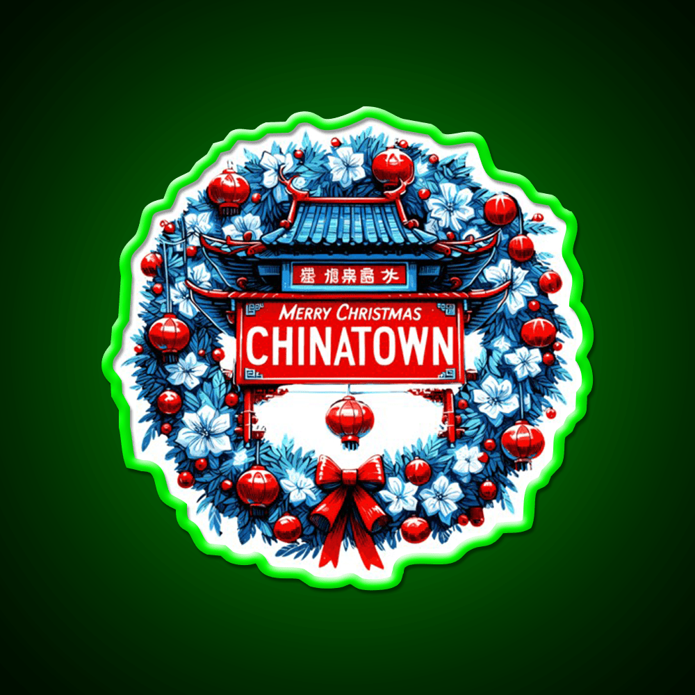 Chinatown Dresses Up For Christmas Asian Cultural Led Neon Sign Rgb Color - Shineneon