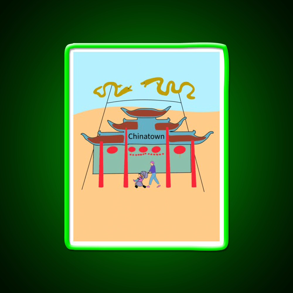 Chinatown Los Angeles Asian Cultural Led Neon Sign Rgb Color - Shineneon