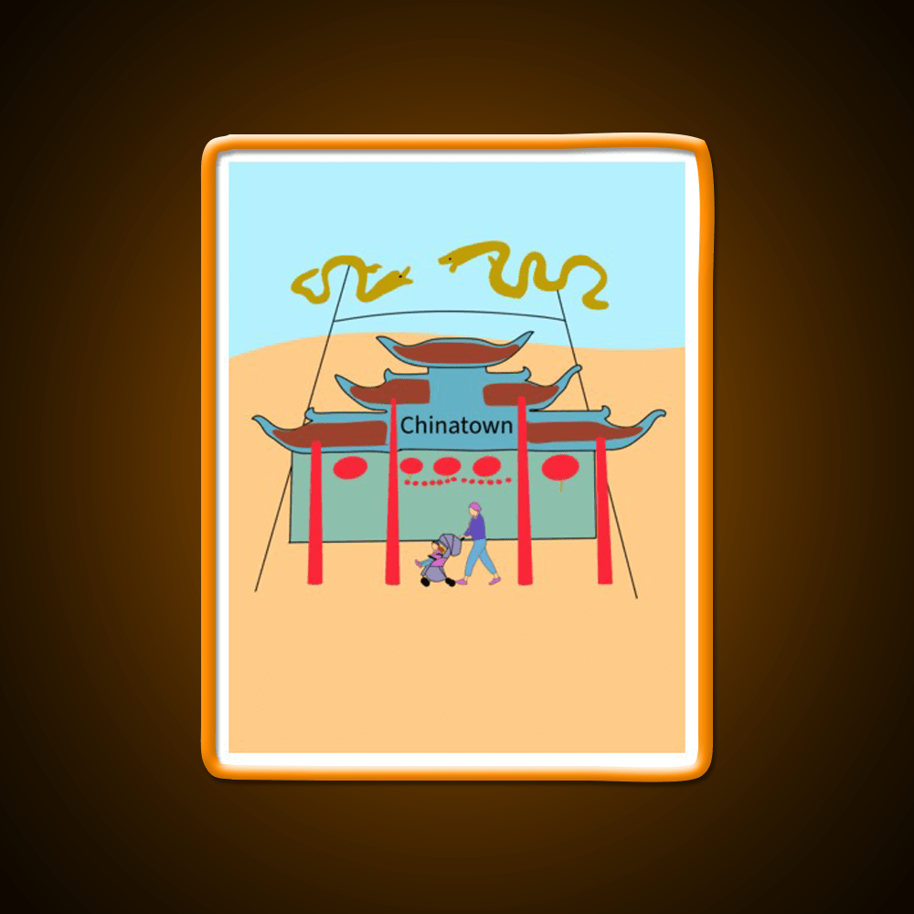 Chinatown Los Angeles Asian Cultural Led Neon Sign Rgb Color - Shineneon