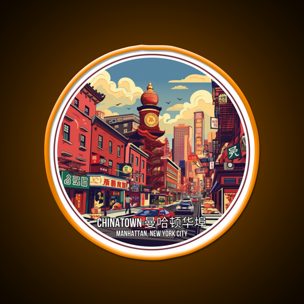 Chinatown Manhattan Nyc Asian Cultural Led Neon Sign Rgb Color - LED neon sign view 6