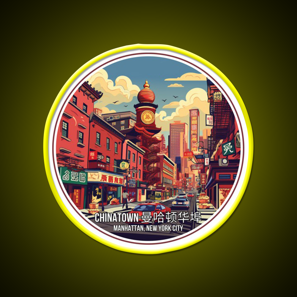 Chinatown Manhattan Nyc Asian Cultural Led Neon Sign Rgb Color - LED neon sign view 7