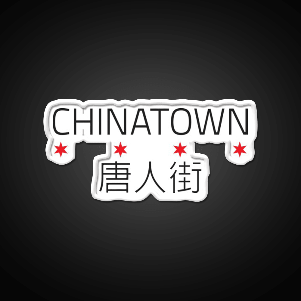Chinatown Neighborhood Tee Asian Cultural Led Neon Sign Rgb Color - Shineneon