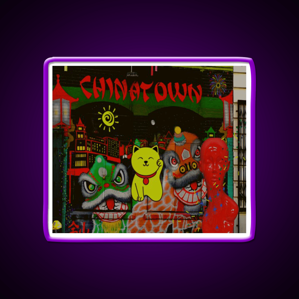 Chinatown Postcard Asian Cultural Led Neon Sign Rgb Color - Shineneon