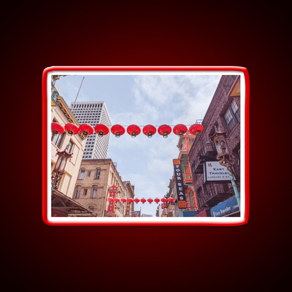 Chinatown San Francisco California Type B Asian Cultural Led Neon Sign Rgb Color - Shineneon